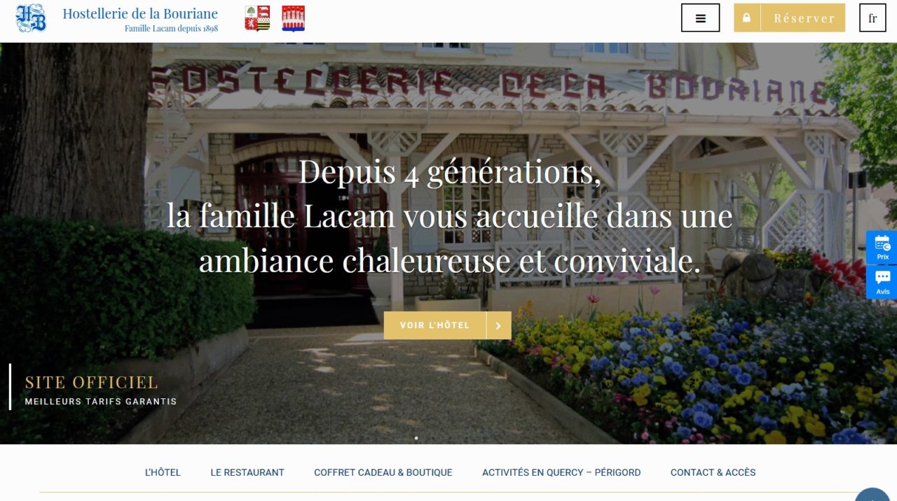 Hostellerie de la Bouriane – Famille Lacam depuis 1898