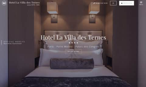 Nouveau site web La villa des Ternes